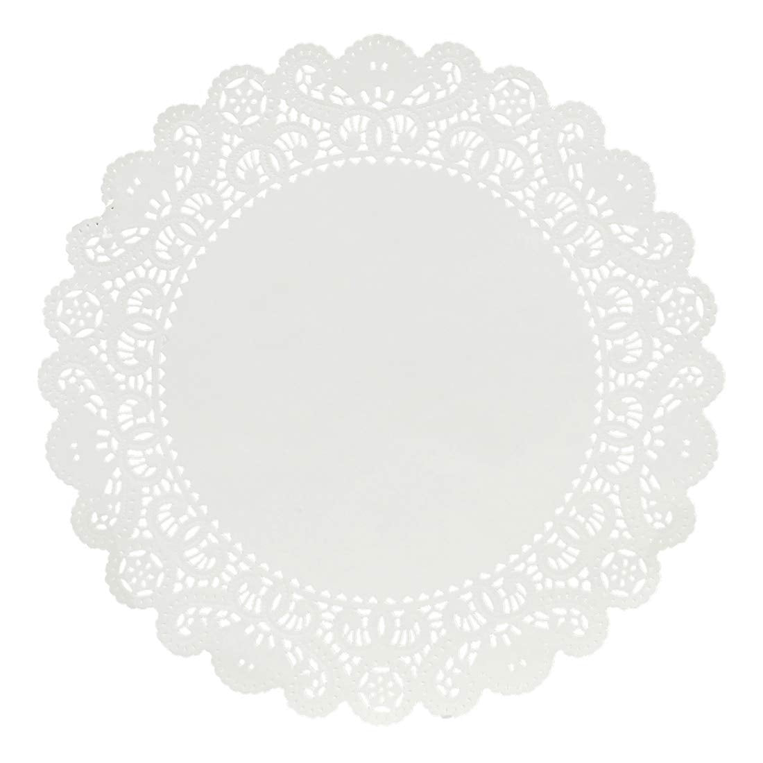 Hygloss Products Round Paper Doilies - Decorative, White Lace Doilies - Disposable - Food Grade Safe - 12 Inches - 100 Pack