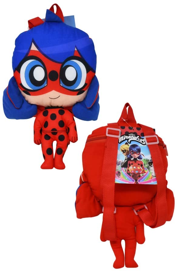 ZAG Miraculous Ladybug 15" Plush Backpacks