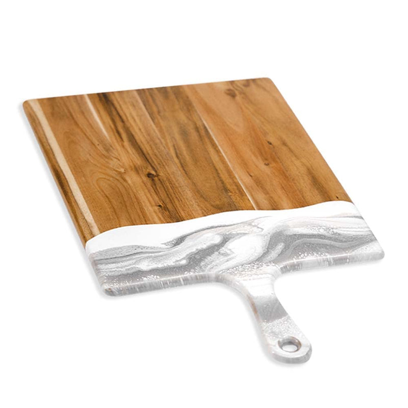 Lynn & Liana Designs Marble Acacia Cheese Boards, 24-inch Length, Extra Large