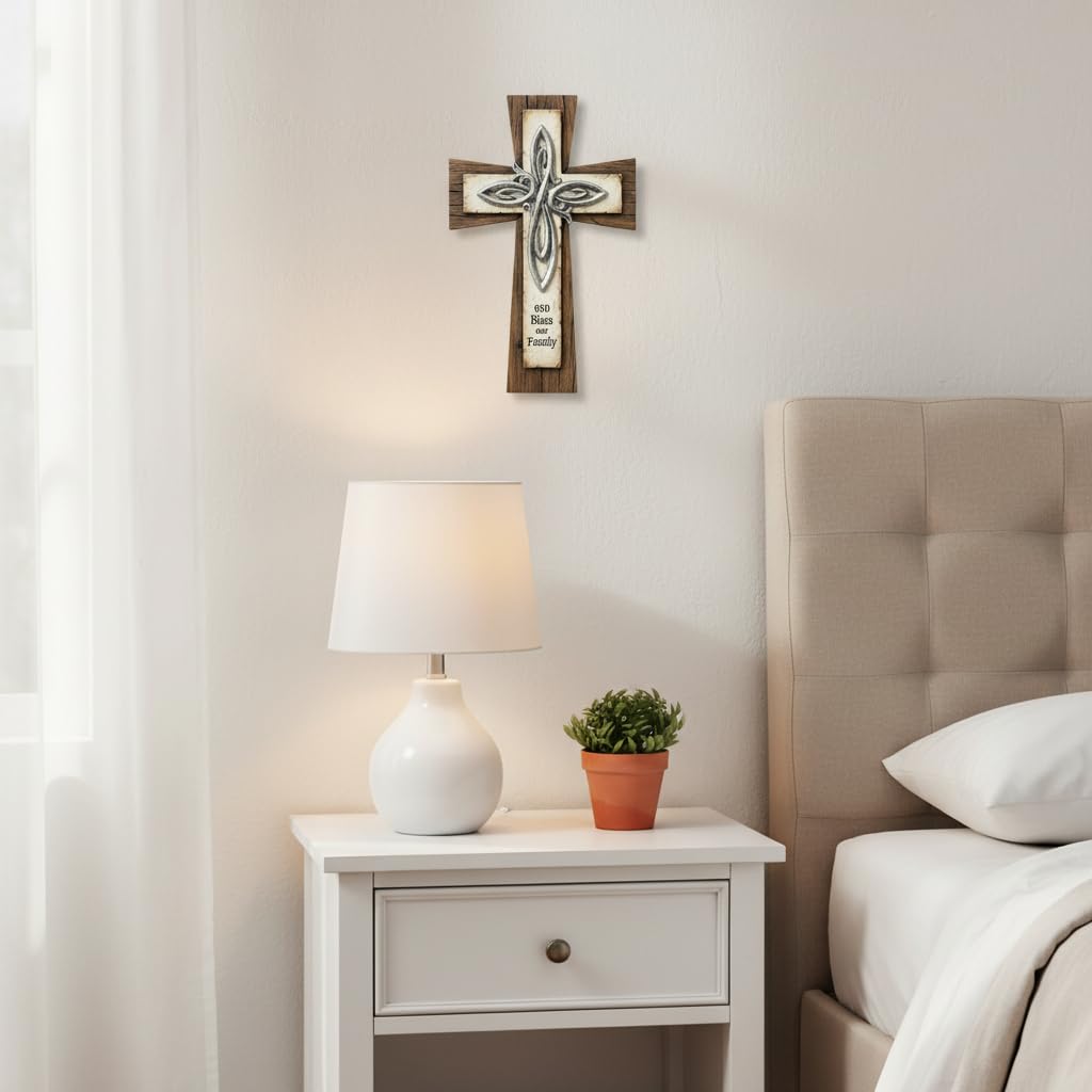 Comfy Hour Wall Art, 8.7"L x 0.6"W, Brown, Cream, Metallic