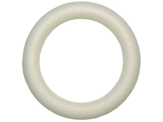 FloraCraft Flora Craft Styrofoam Extruded Wreath Bulk 10" White