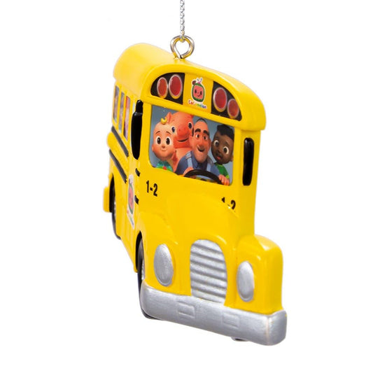 Kurt Adler Hanging Ornament, 2.375in, Non-personalized Cocomelon Bus Ornament