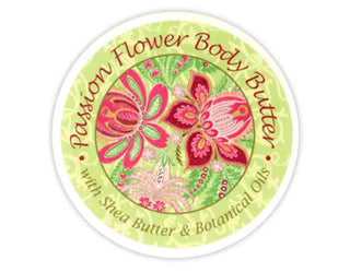 Greenwich Bay Trading Company Botanic Body Butter with Shea Butter and Cocoa Butter 8oz Tub (Passion Flower)