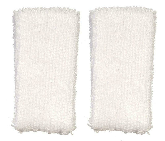 Aztec Imports Dollhouse Miniature Set of 2 White Towels