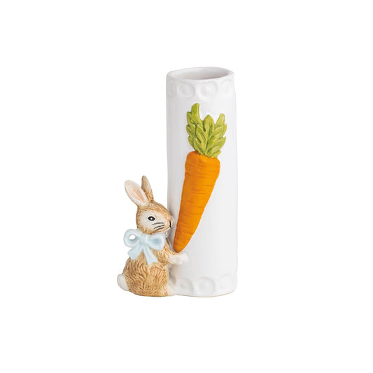 Mud Pie Vase, 6" x 3 1/4", Blue