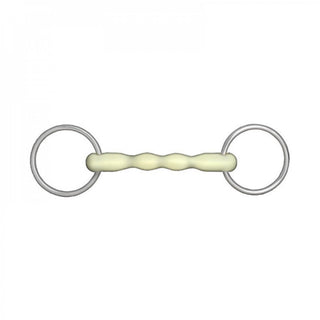 HORZE Apple Flavor Mullen Mouth Loose Ring Snaffle Bit - 5