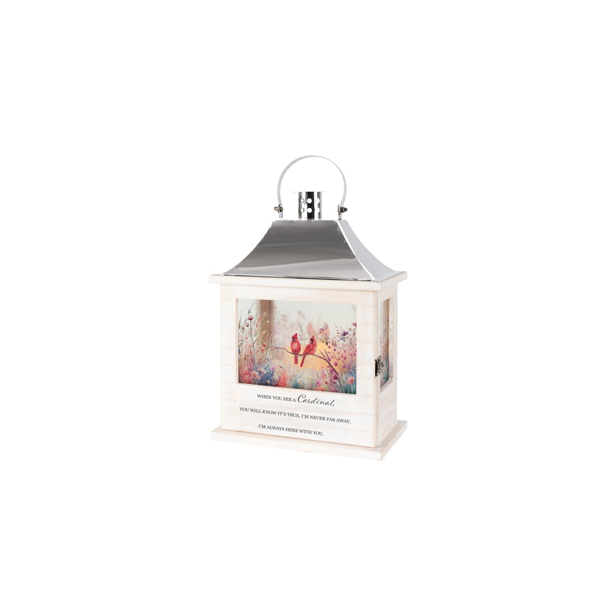 Carson Candle Holder, 12.5" H, White/Gray
