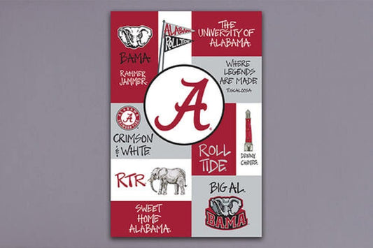 Magnolia Lane U of Alabama Collage Garden Flag