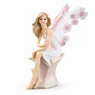 Comfy Hour 7.4 Inch Fairy Statue, Sitting Spring Fairy Figurine