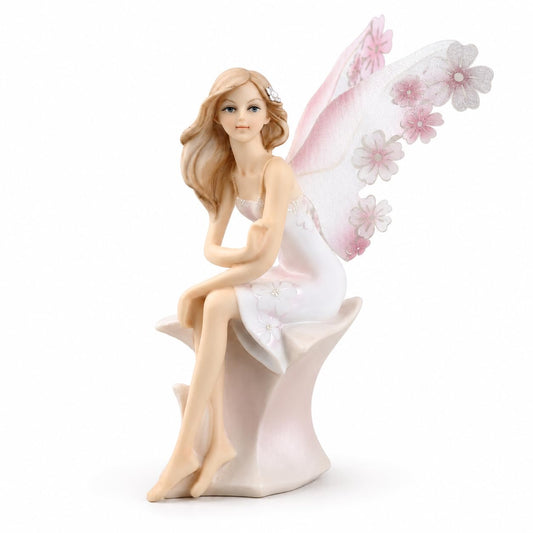 Comfy Hour 7.4 Inch Fairy Statue, Sitting Spring Fairy Figurine