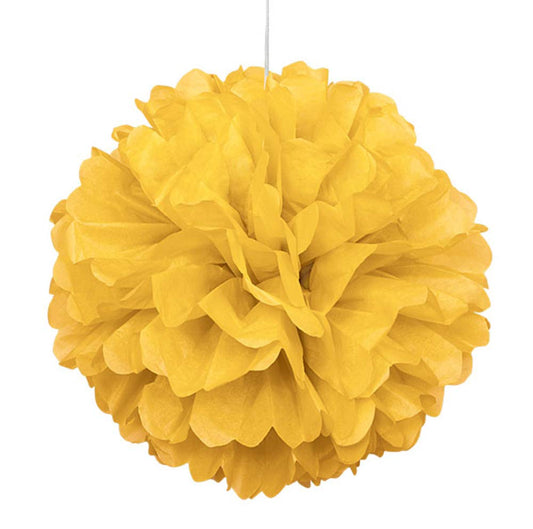 Unique Industries 16" Yellow Tissue Paper Pom Pom
