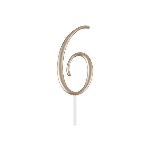 Lillian Rose Cake Topper, 3.5", Gold