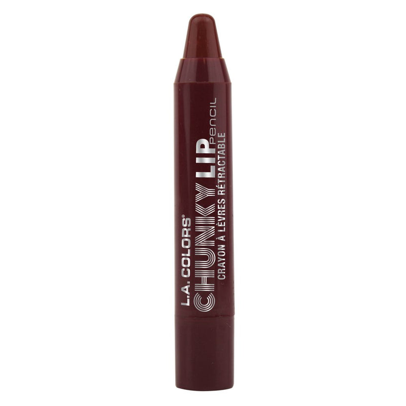 L.A. Colors Chunky Lip Pencil, Plum, 0.09 Ounce