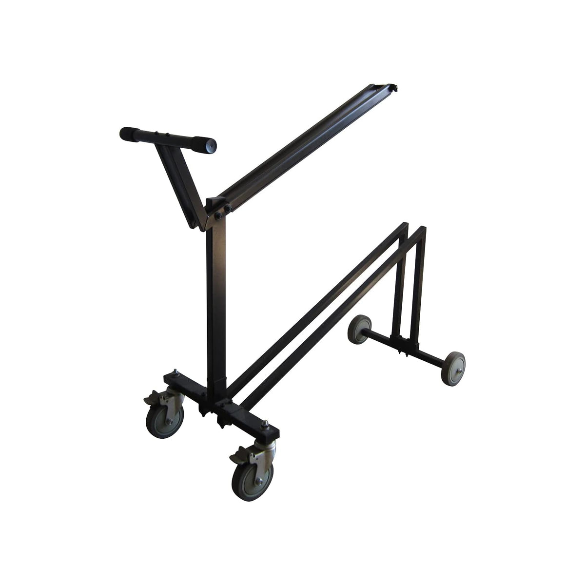 Hercules Utility Cart Wagon, Black, Boom microphone stand with a telescoping boo