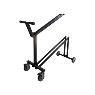 Hercules Utility Cart Wagon, Black, Boom microphone stand with a telescoping boo