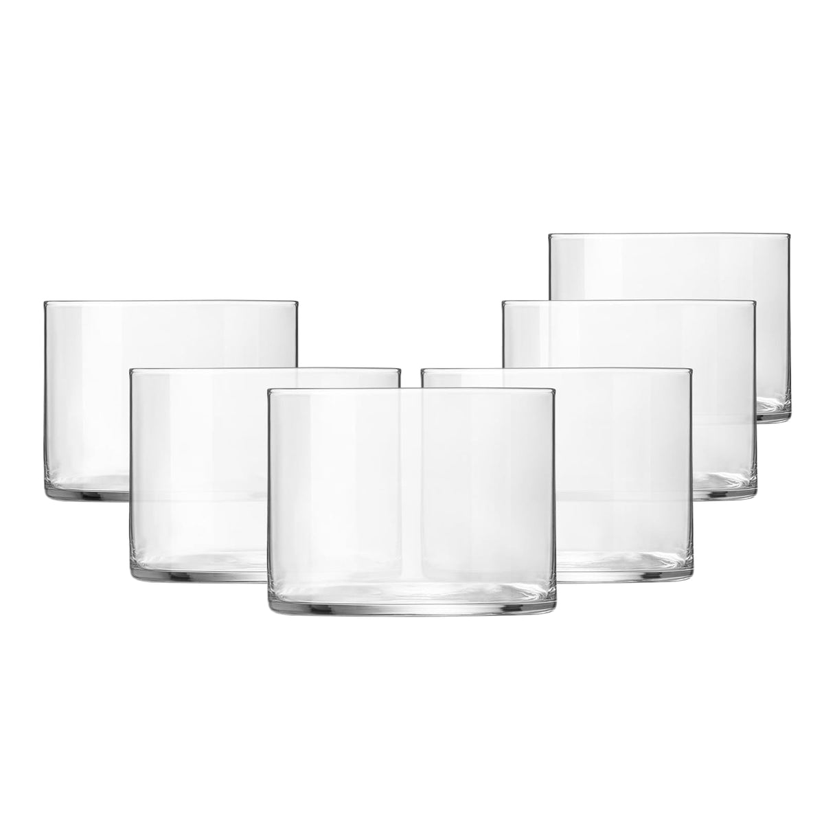 Luigi Bormioli Drinking Cup, 7.75 Ounces (Pack of 6), Clear