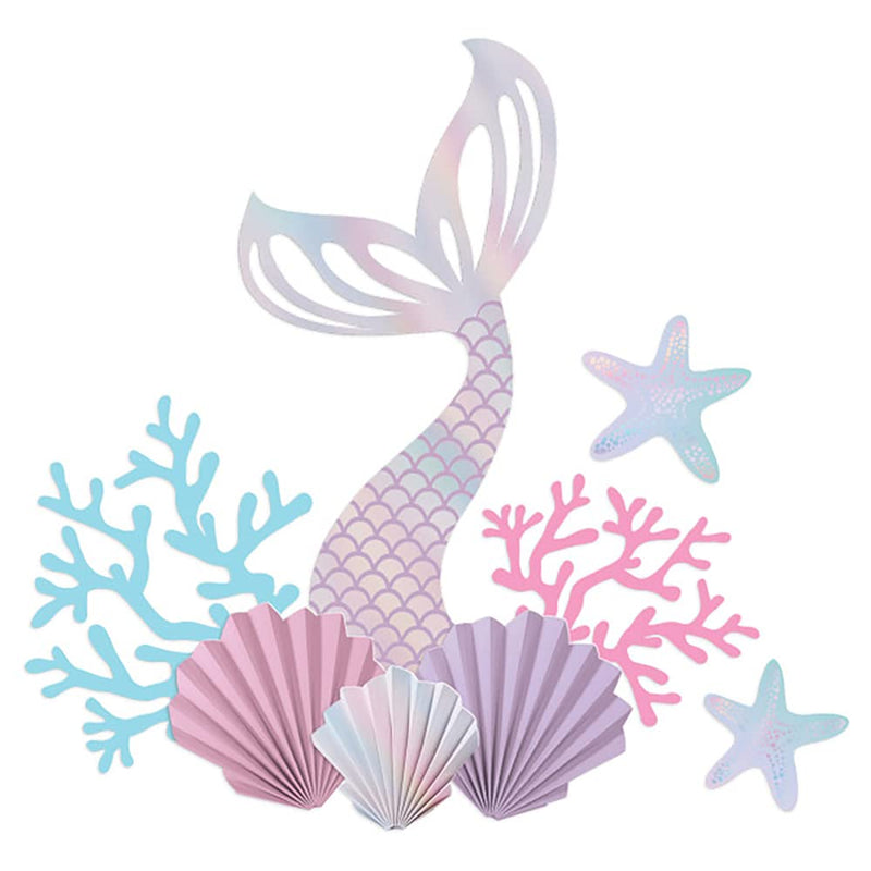 Amscan 244042 Mermaid Wall Decorating Kit