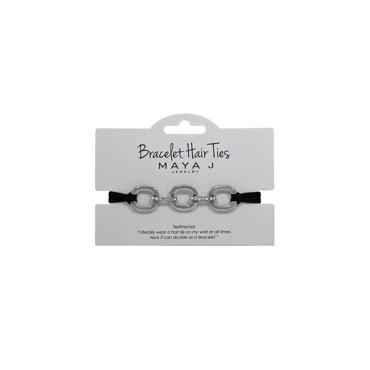 Maya J Hair Tie, 1 Count (Pack of 1), Black-o