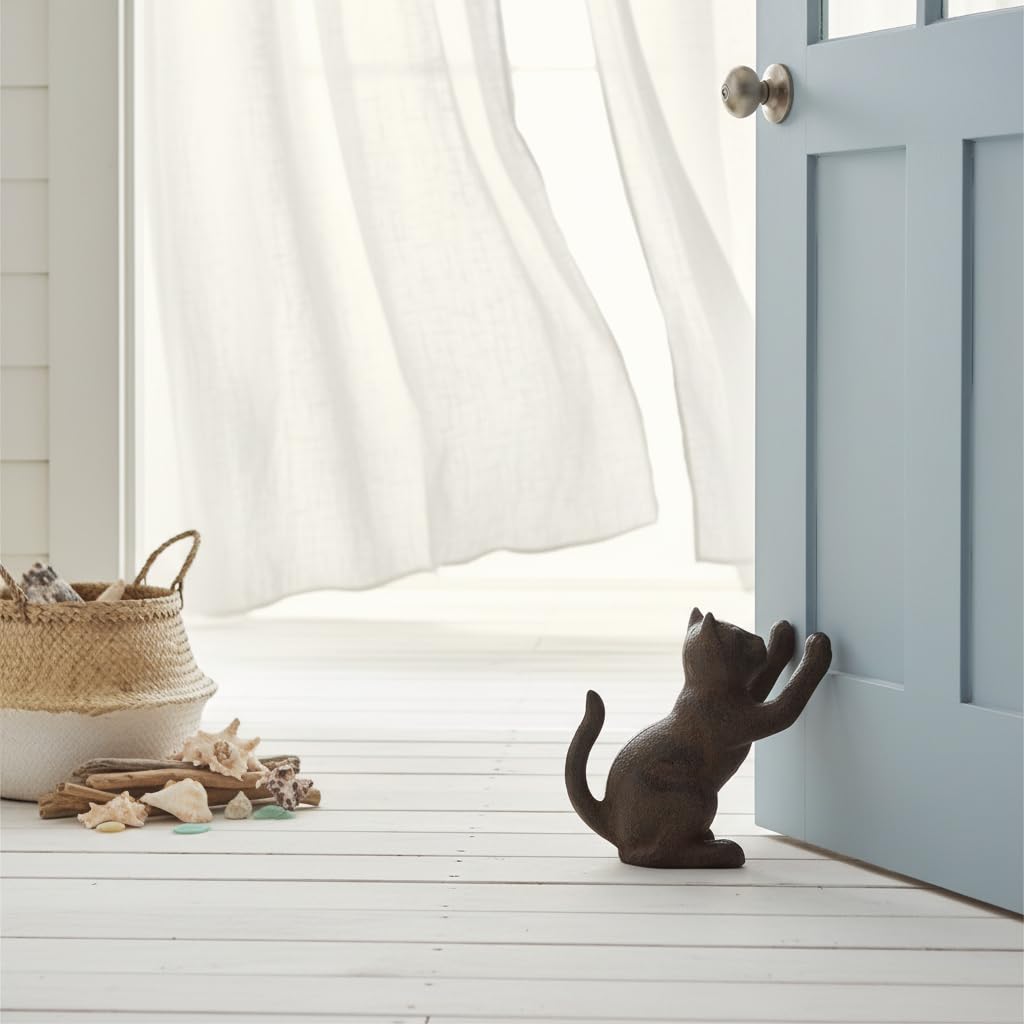 Comfy Hour Cast Iron Door Stopper - Cat
