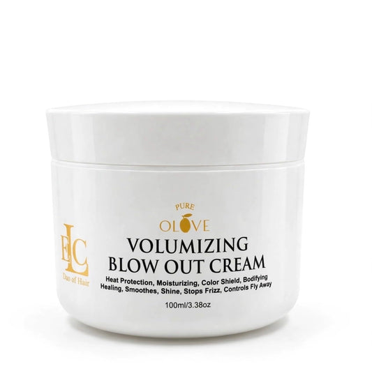 ELC Dao of Hair Pure Olove Volumizing Blow Out Cream, 3 oz, Volume, Body & Bounce. Detangles, Moisturizes & Smooths. Stops Humidity & Frizzy Fly-Away Hair. Shine, Heat & Color Protection. Fine to Med hair