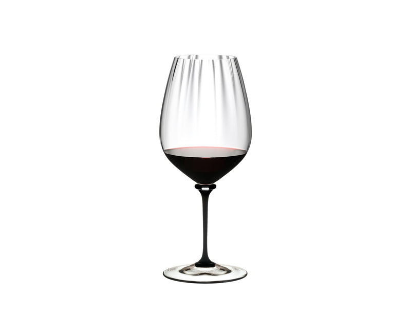 Riedel 4884/0 D Fatto A Mano Performance Cabernet Wine Glass, 29 oz, Black Stem