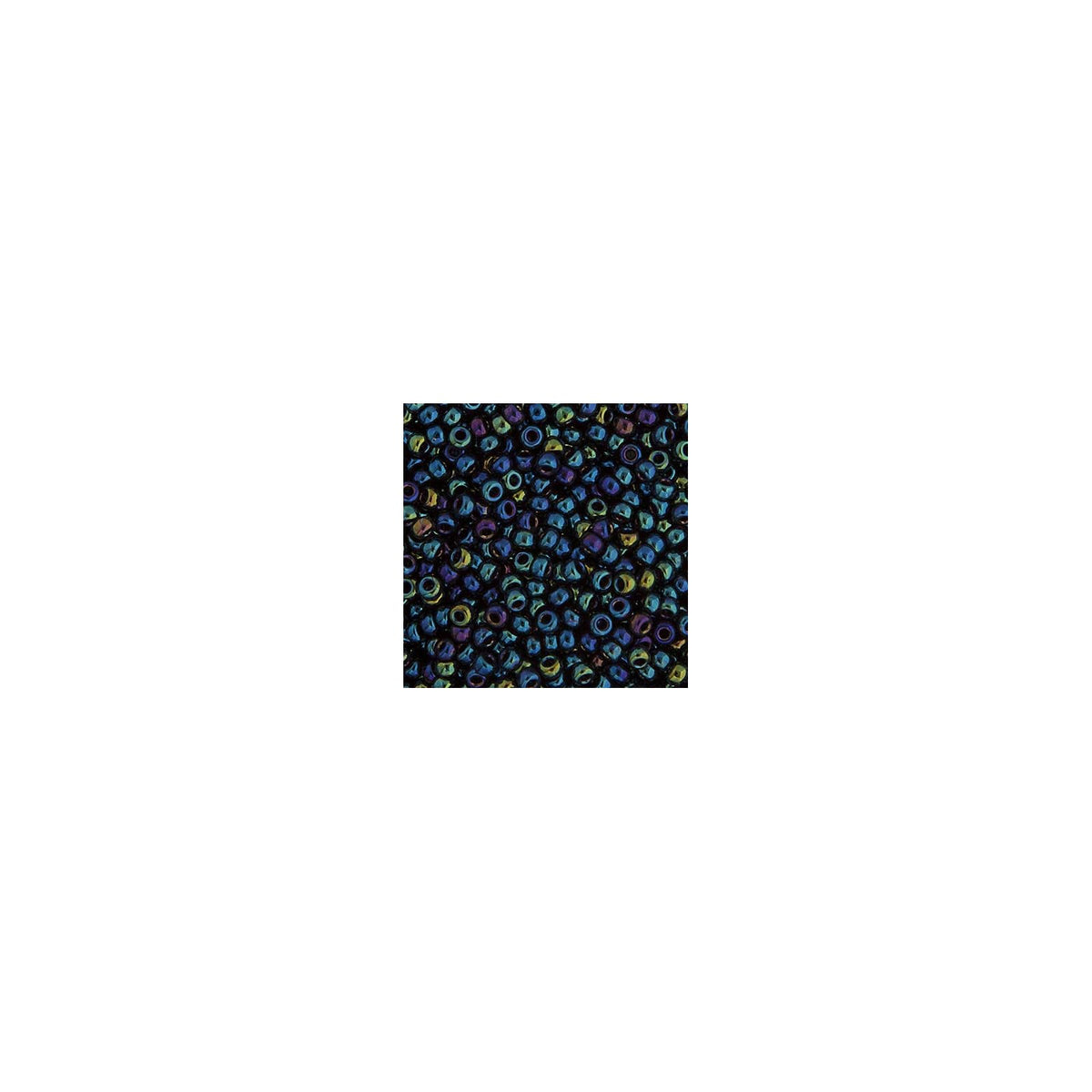 John Bead Craft Bead, Small, Blue Opaque Iris
