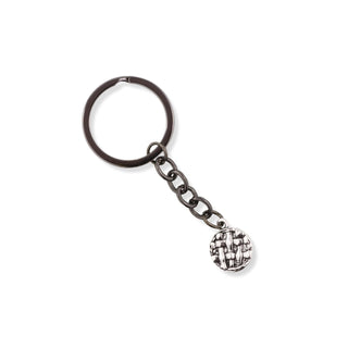 Dave The Bunny Keychain, Medium, Round Pie