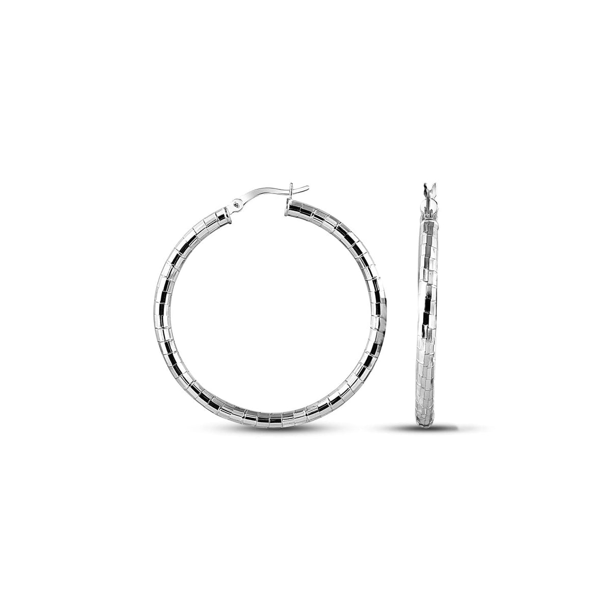 LeCalla Earring, Large, Textured-Design