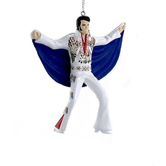 Kurt Adler Blow Mold Elvis Eagle Cape Jumpsuit Ornament