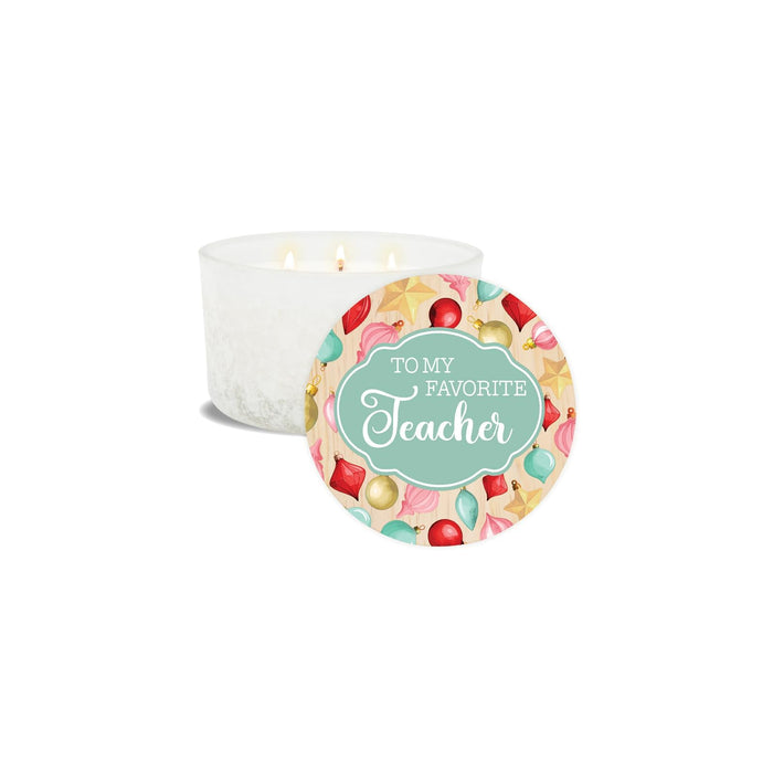 Carson Candle, 5.13" W, White