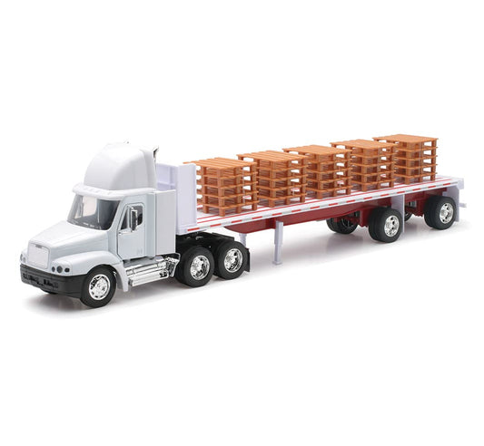 New Ray Toys Freightliner Century with Pallets, 1:32, White