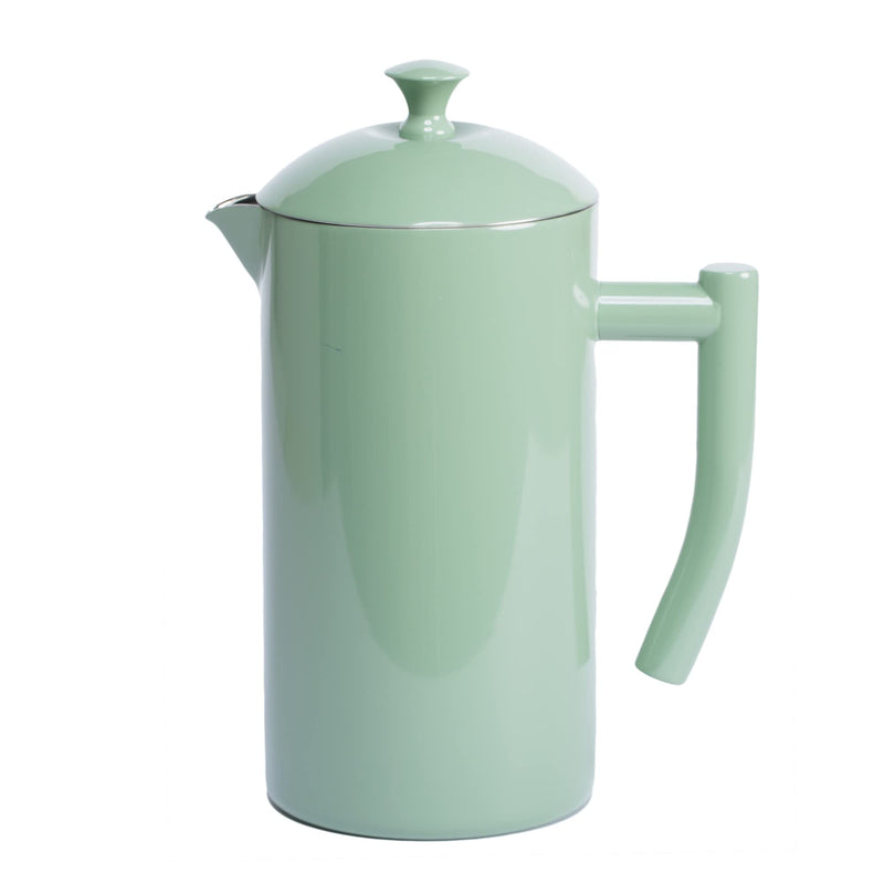 Frieling Double-Walled Stainless Steel French Press Coffee Maker, Dilly Bean Green, 34 fl oz.