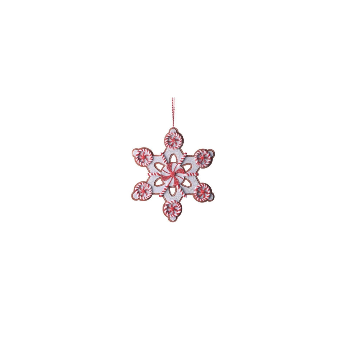 Regency International Hanging Ornament, Brown Red White