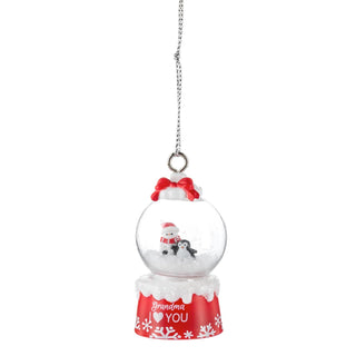 Ganz Snow Globe, 2.5 Inch, Red and White