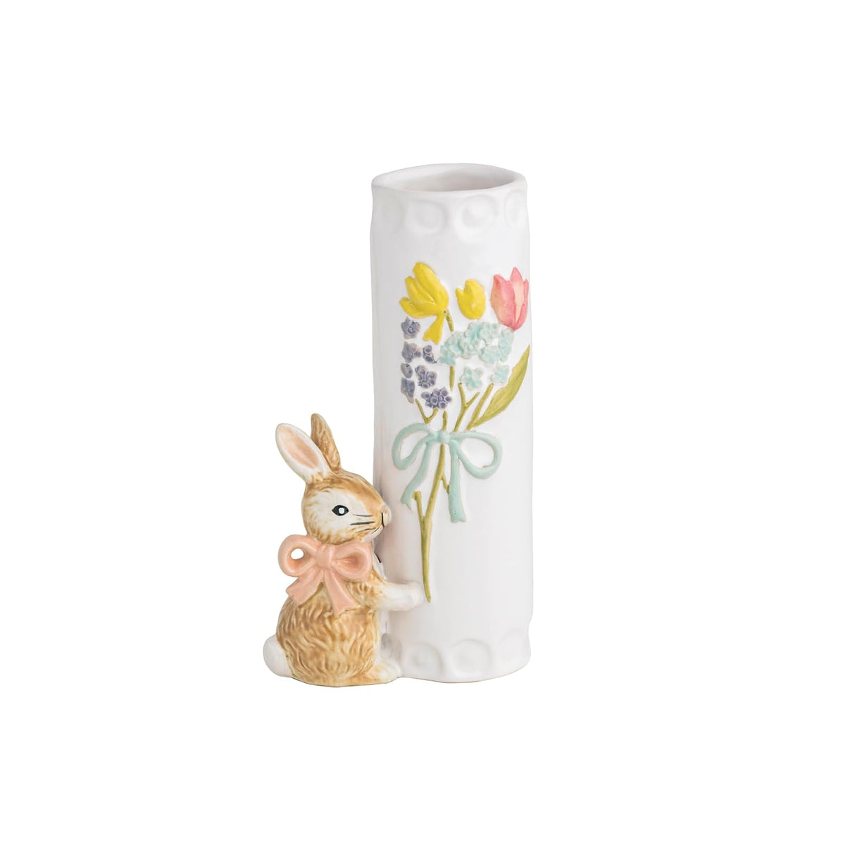 Mud Pie Vase, 6" x 3 1/4", Pink