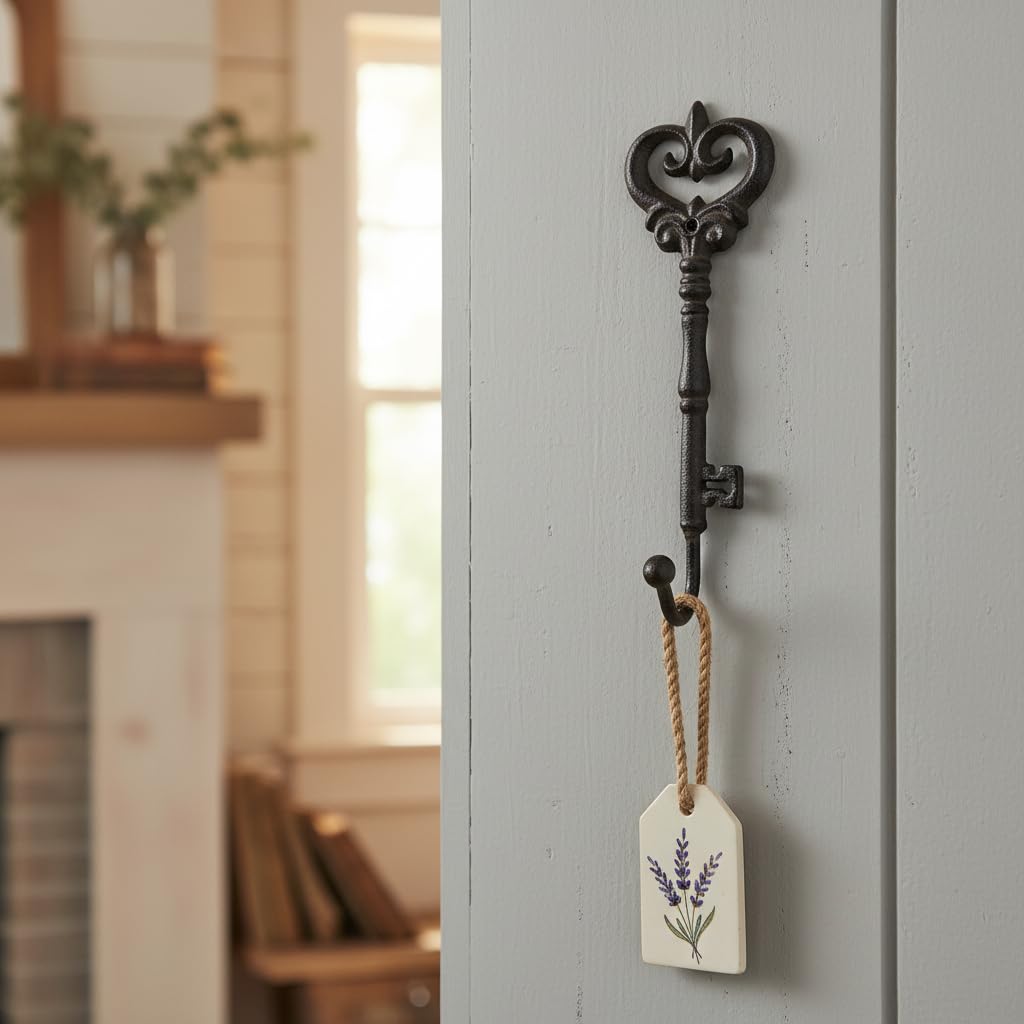 Comfy Hour 9 Inch Key Wall Hook, Antique Decorative Hanger