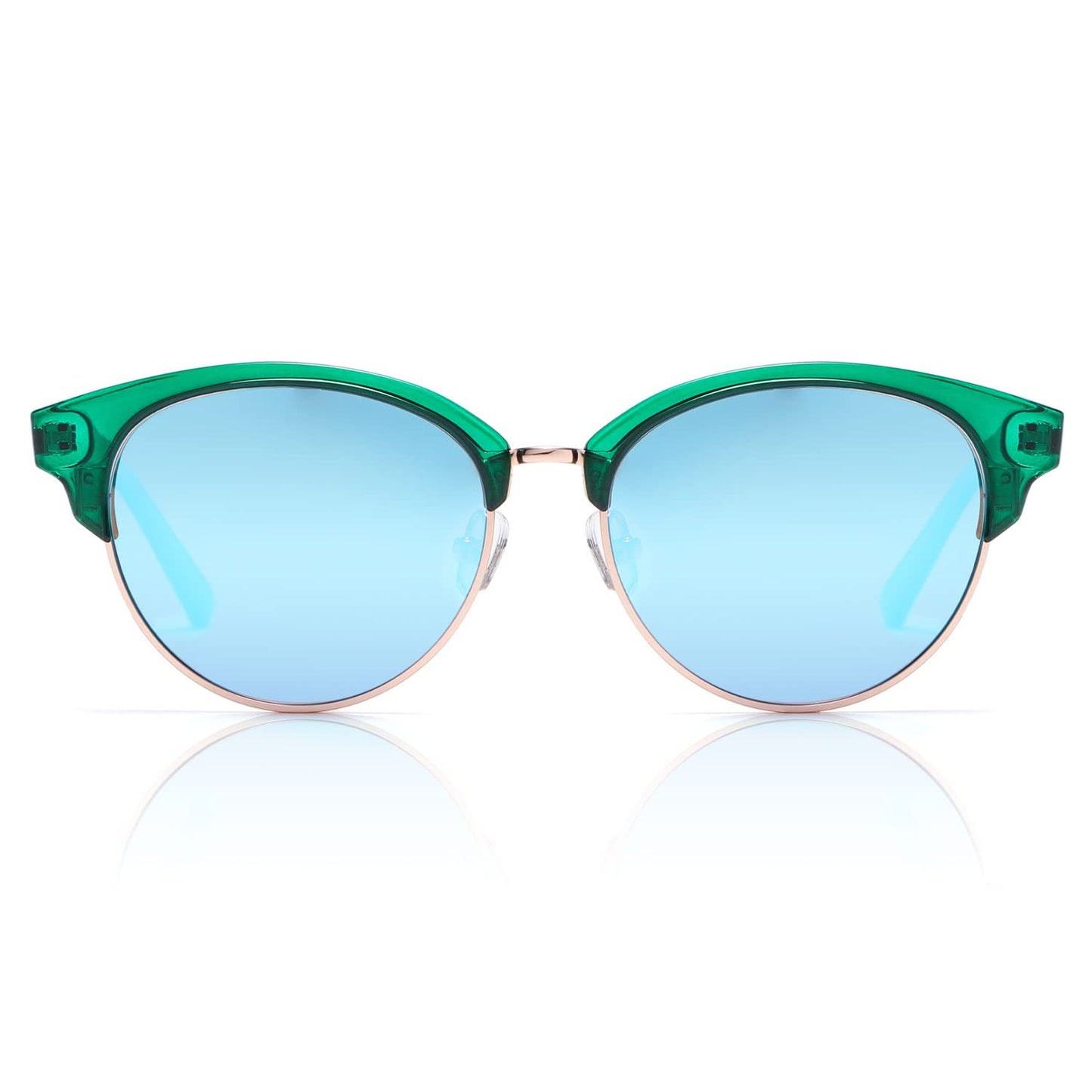 DUCO Retro Sunglasses for Women Vintage Polarized Sun Glasses for Small Face Mirrored Lens Trendy Designer Shades 1221