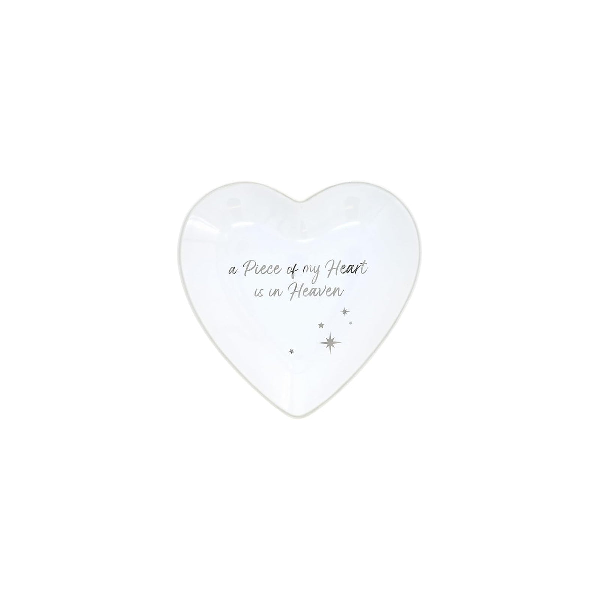 Pavilion Gift Company Tray, 4.5", White, Silver