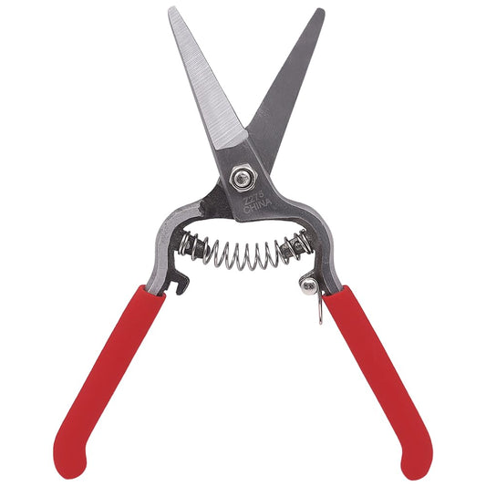 Zenport Z275 Needlenose Shear, Flower, 8-Inch Heavy Duty Forged Steel Straight Blade
