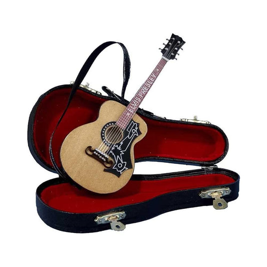 Kurt Adler Adler Elvis Presley Acoustic Guitar with Case Ornament