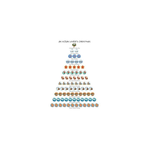 Peking Handicraft 04DP88WC an Ocean Lover's Christmas Kitchen Towel, 18 inches x 26 inches
