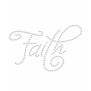Rhinestone Genie Iron On Transfer Design, Large, Crystal Clear Rhinestones