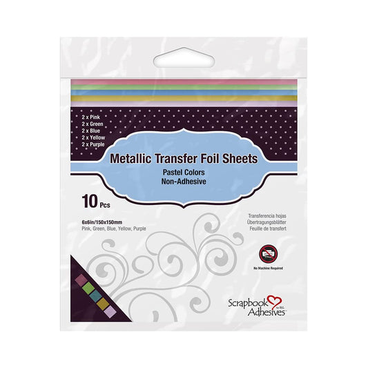 Scrapbook Adhesives by 3L Metallic Transfer Foil Sheets-Pastel, Various