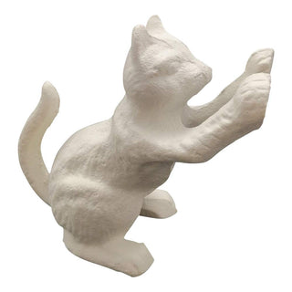 Comfy Hour Antique & Vintage Interior Decor Collection, Animal Edition  Cast Iron Door Stopper - Cat, White