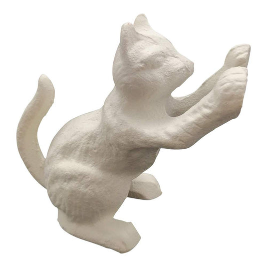 Comfy Hour Antique & Vintage Interior Decor Collection, Animal Edition  Cast Iron Door Stopper - Cat, White