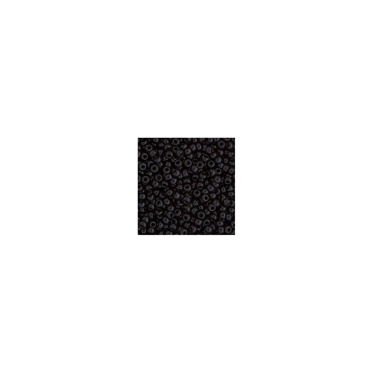 John Bead Craft Bead, inches, Black Opaque