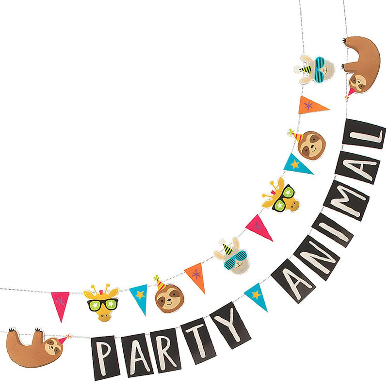 PARTY ANIMAL GARLAND - Party Decor - 2 Pieces