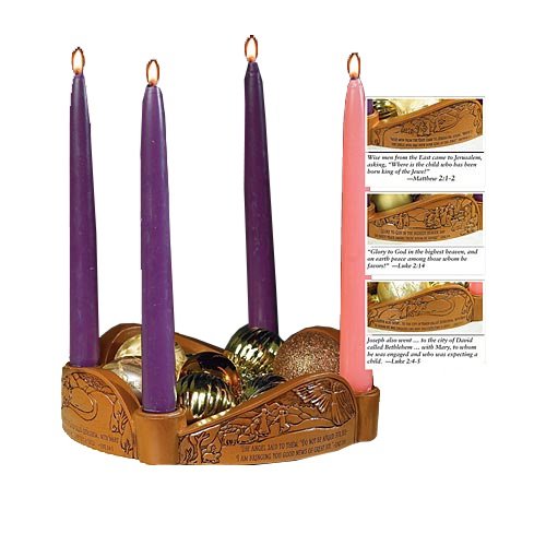 Glory to God Advent Candleholder