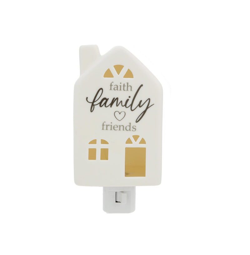 Pavilion - Faith Family Friends - Multi-Positional Plug-in Kitchen Bathroom Night Light Home Decor New Home Apartmentwarming Housewarming Gift Family Religious Jesus God Church Friend Present