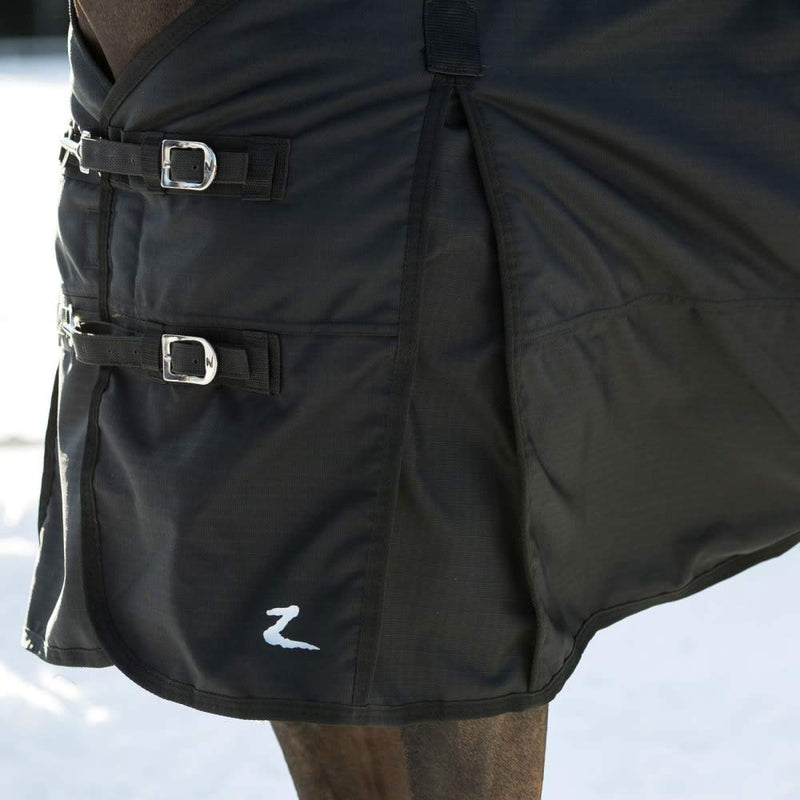 Horze Nevada 1200D Lightweight Waterproof Horse Turnout Rain Sheet (No Fill) - Black - 81